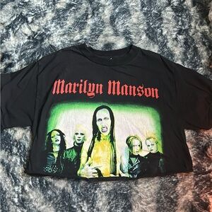 Marilyn Manson cropped Band T-Shirt